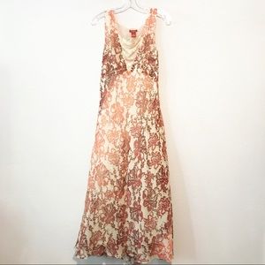 Sundance 100% Silk Ombre Floral Maxi Dress